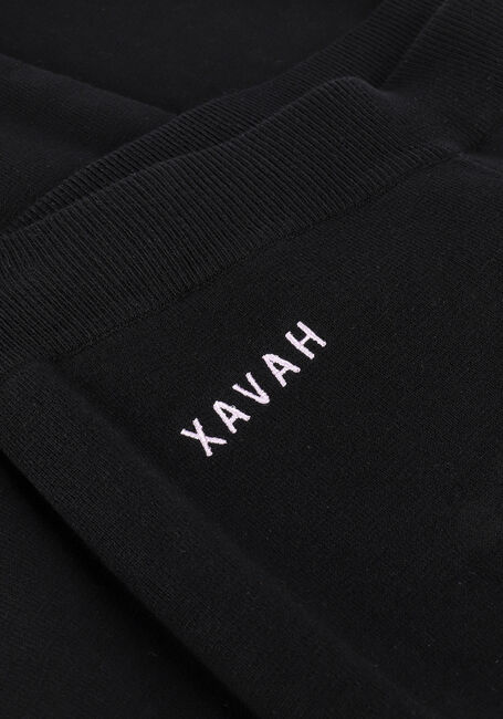 XAVAH Pantalon évasé HEAVY KNIT FLAIRPANT en noir - large