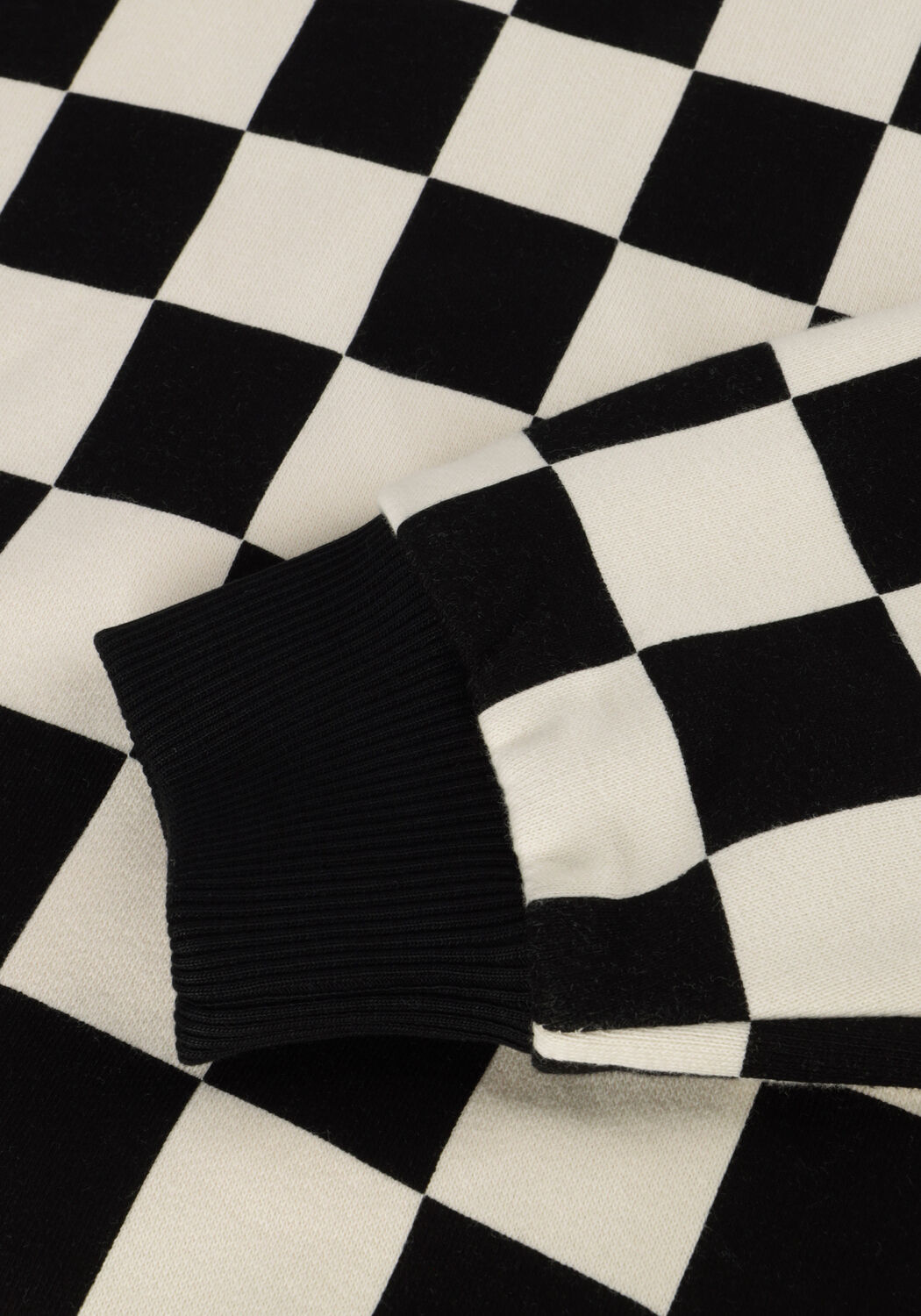 Zwarte Salty Stitch Sweater CHECKER SWEATER - large