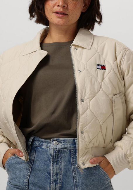 TOMMY JEANS Jack TJW ONION QUILT BOMBER en beige - large