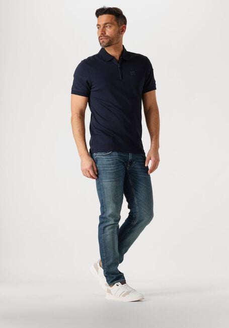 PME LEGEND Polo SHORT SLEEVE POLO INTERLOCK MELANGE ZIP en bleu - large