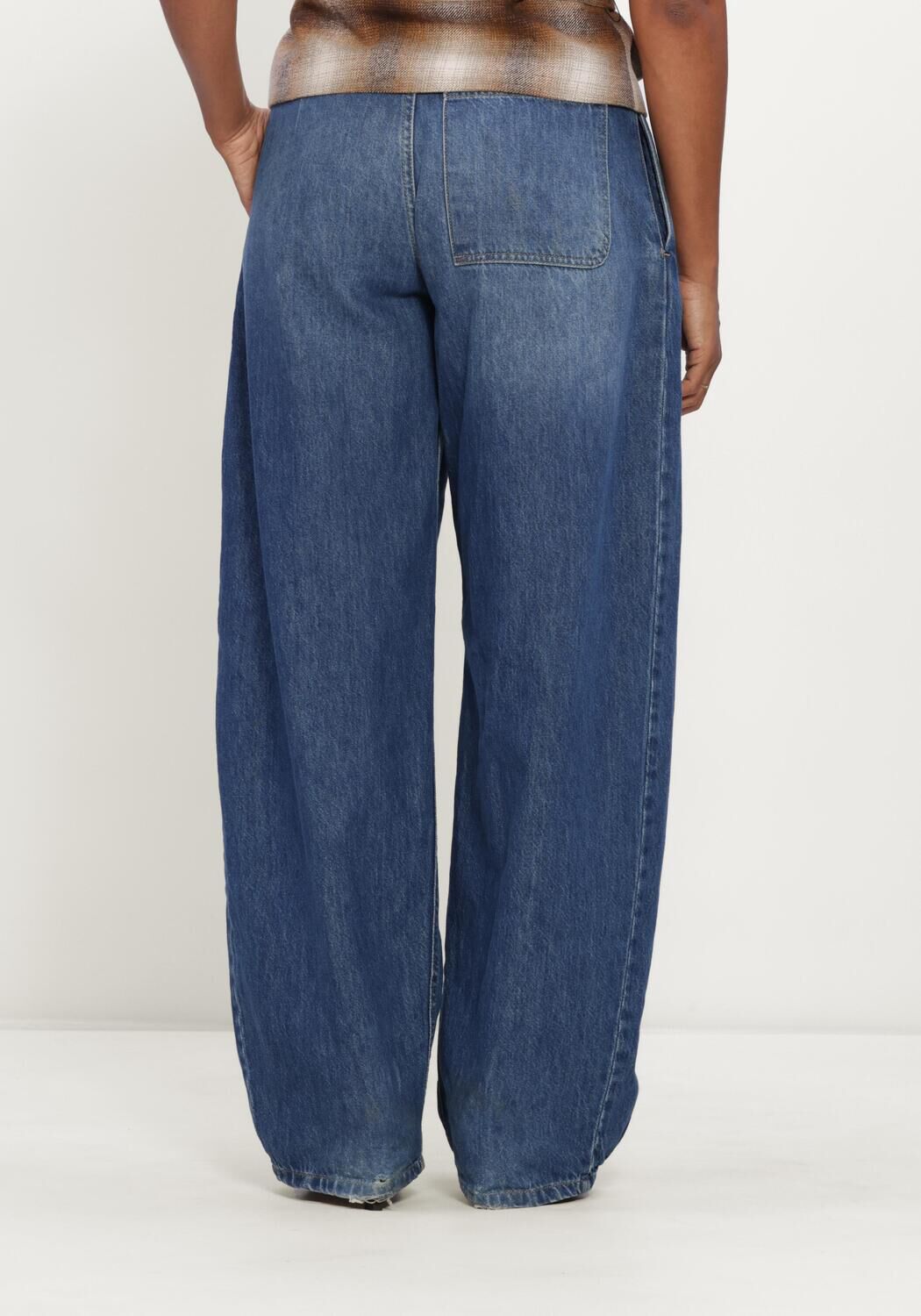Blauwe EST'SEVEN Wide jeans COUTURE JEANS - large