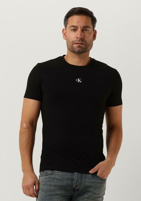 CALVIN KLEIN T-shirt MICRO MONOLGO TEE en noir - large
