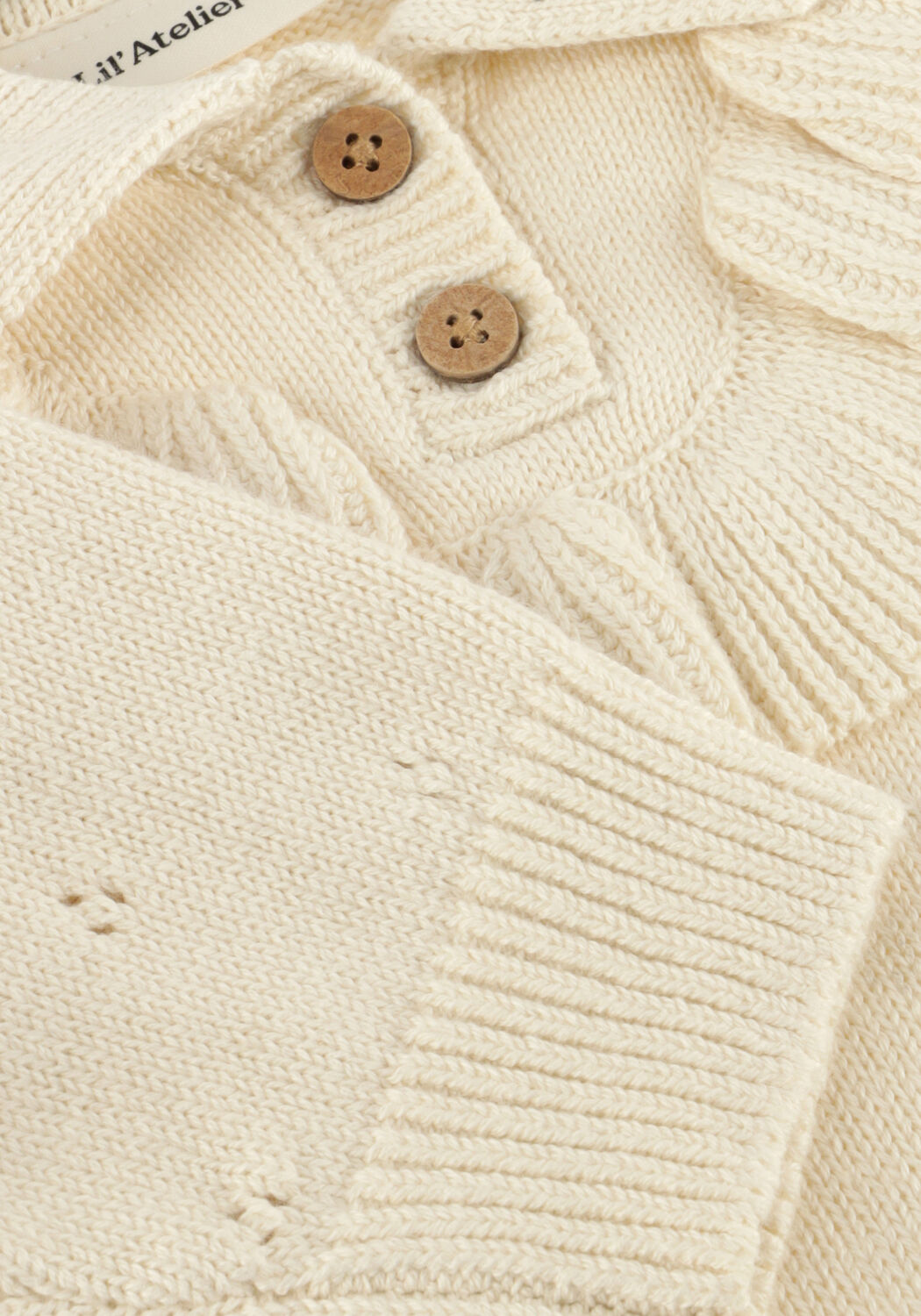 LIL' ATELIER Pull NBFNAKITA LS LOOSE KNIT LIL &Eacute;cru - large