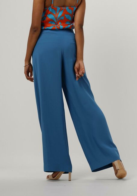Blauwe VANILIA Pantalon CREPE TAILORED WIDE PANT - large