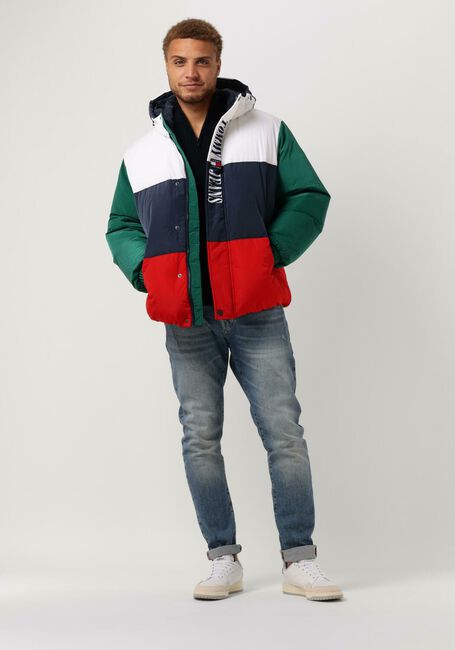 Multi TOMMY JEANS Gewatteerde jas TJM ARCHIVE COLORBLOCK PUFFER - large