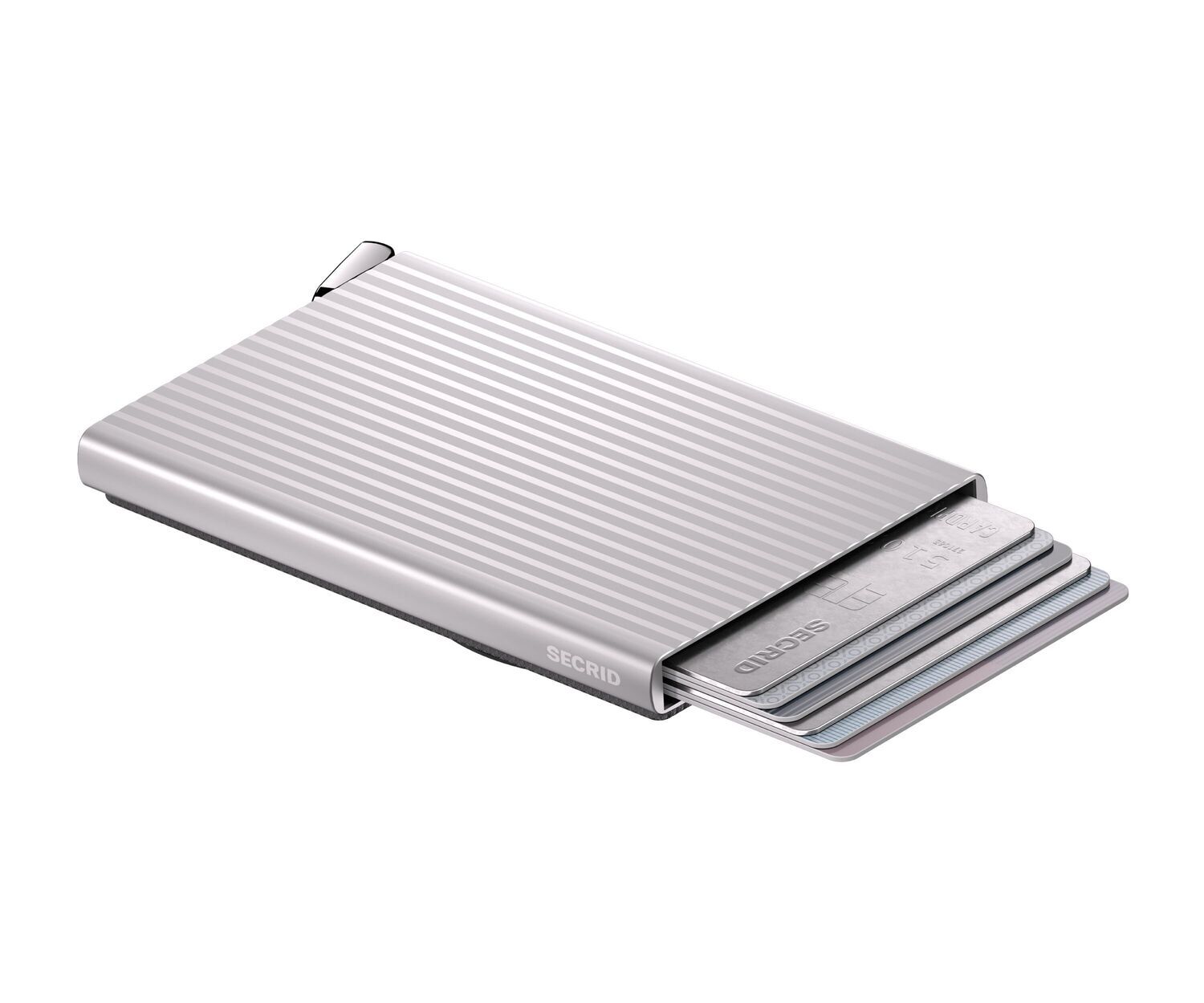 Zilveren SECRID Portemonnee CARDPROTECTOR FLUTED FOR MAGSAFE NAVY + - large