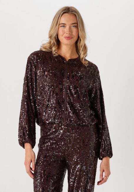 CO'COUTURE Jack SOPHIECC SEQUIN BALLOON JACKET en marron - large