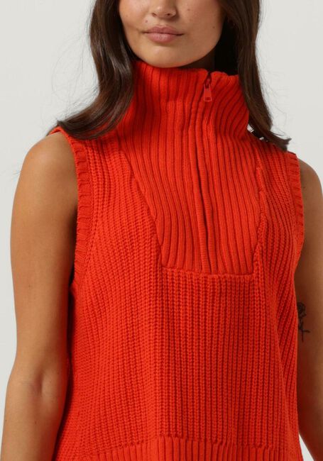 CC HEART Spencer EMILY ZIP KNIT VEST en orange - large