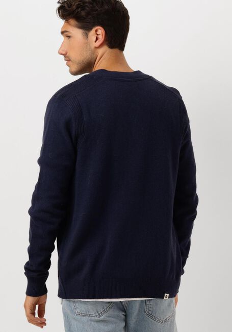ANERKJENDT Gilet AKSVEND LAMBSWOOL CARDIGAN Bleu foncé - large