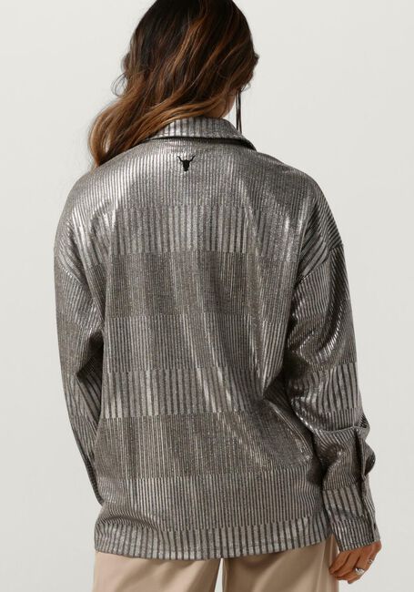 ALIX THE LABEL LADIES KNITTED FOIL BLOUSE Blouses en argent - large