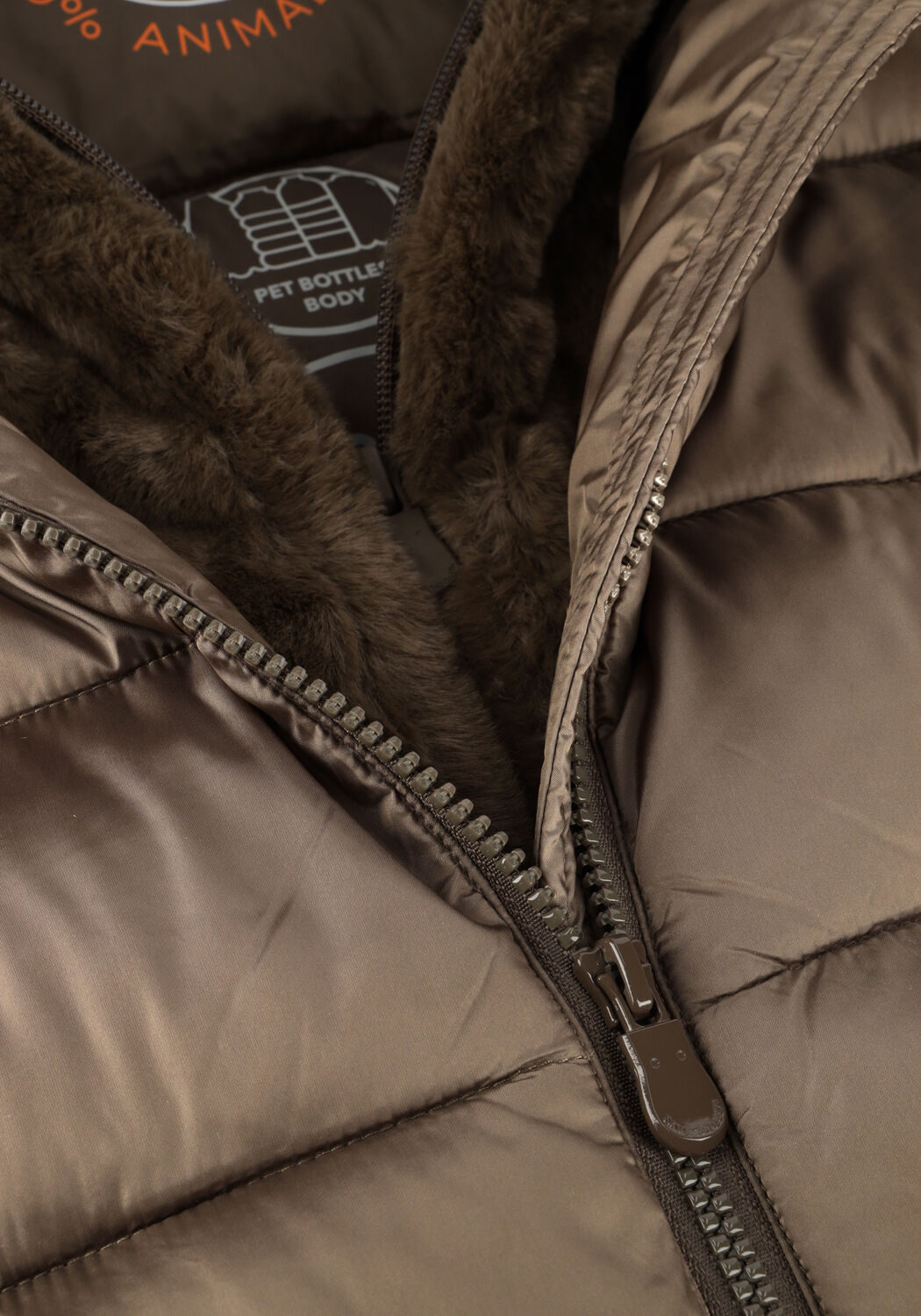 SAVE THE DUCK Veste matelass&eacute; MATILDA en taupe - large