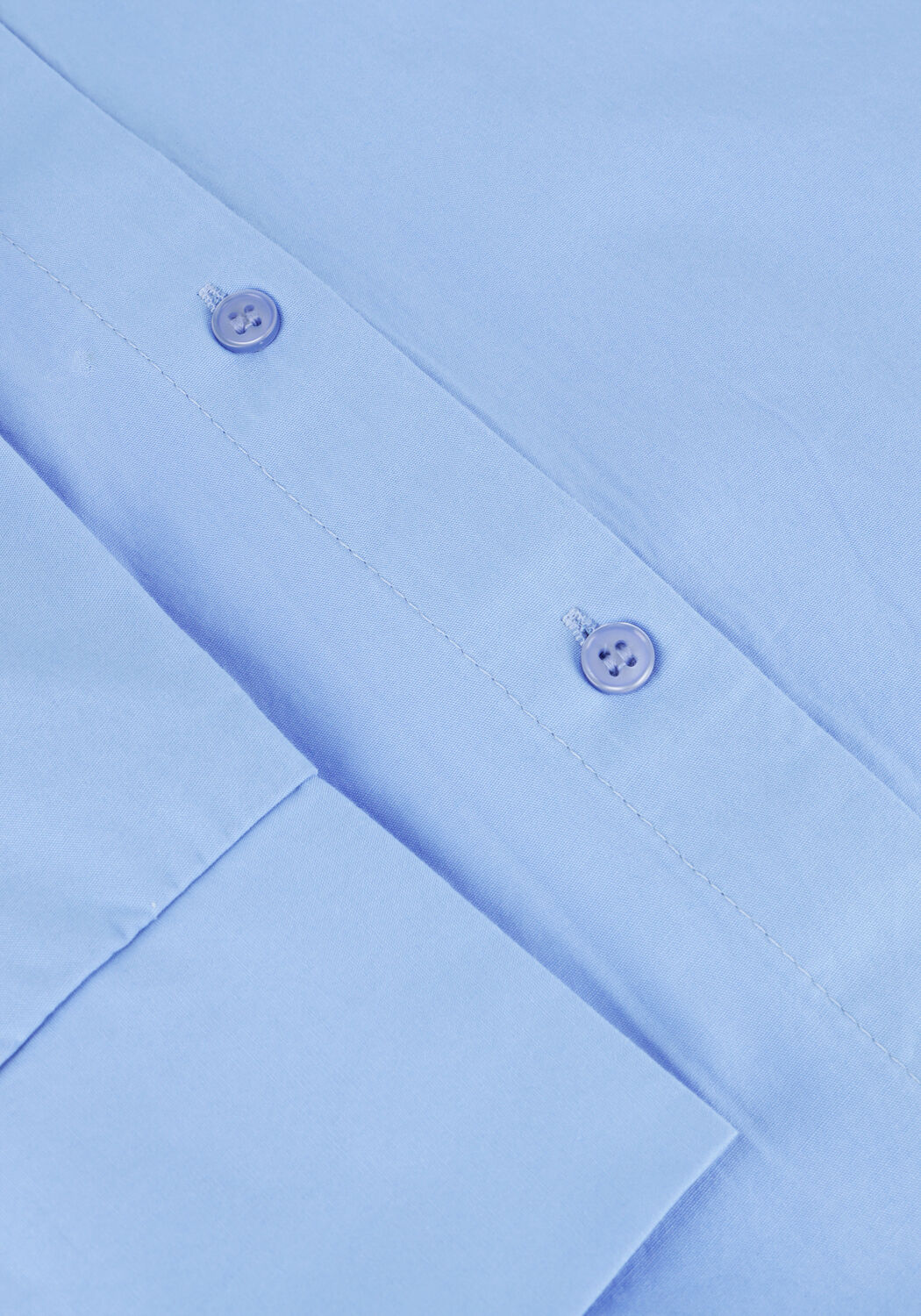 Lichtblauwe SELECTED WOMEN Mini jurk SLFBLAIR 2/4 SHORT SHIRT DRESS - large