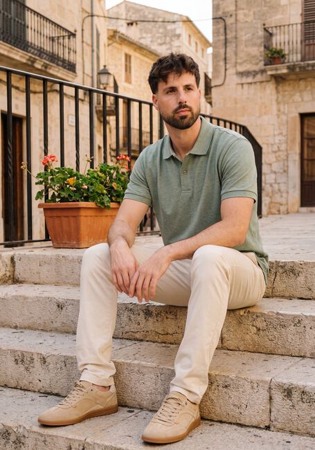 Groene PROFUOMO Polo POLO SS BASIS PIQUE - large