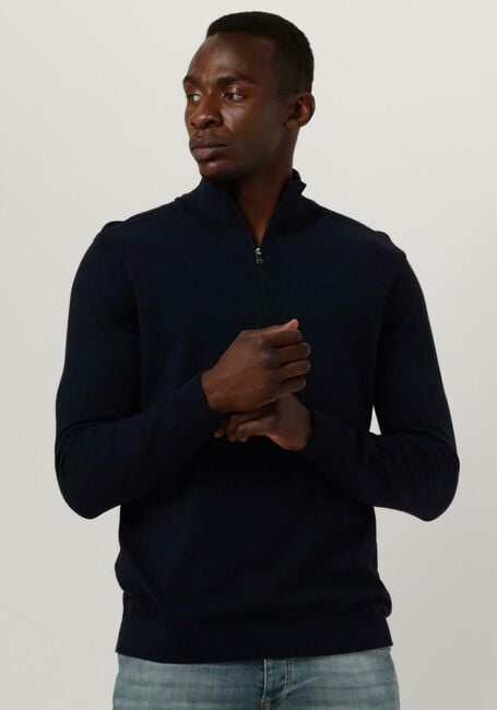 SELECTED HOMME Pull SLHBERG HALF ZIP CARDIGAN NOOS Bleu foncé - large