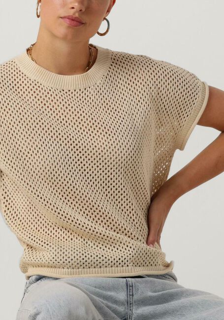 YDENCE Haut KNITTED TOP BABS Écru - large