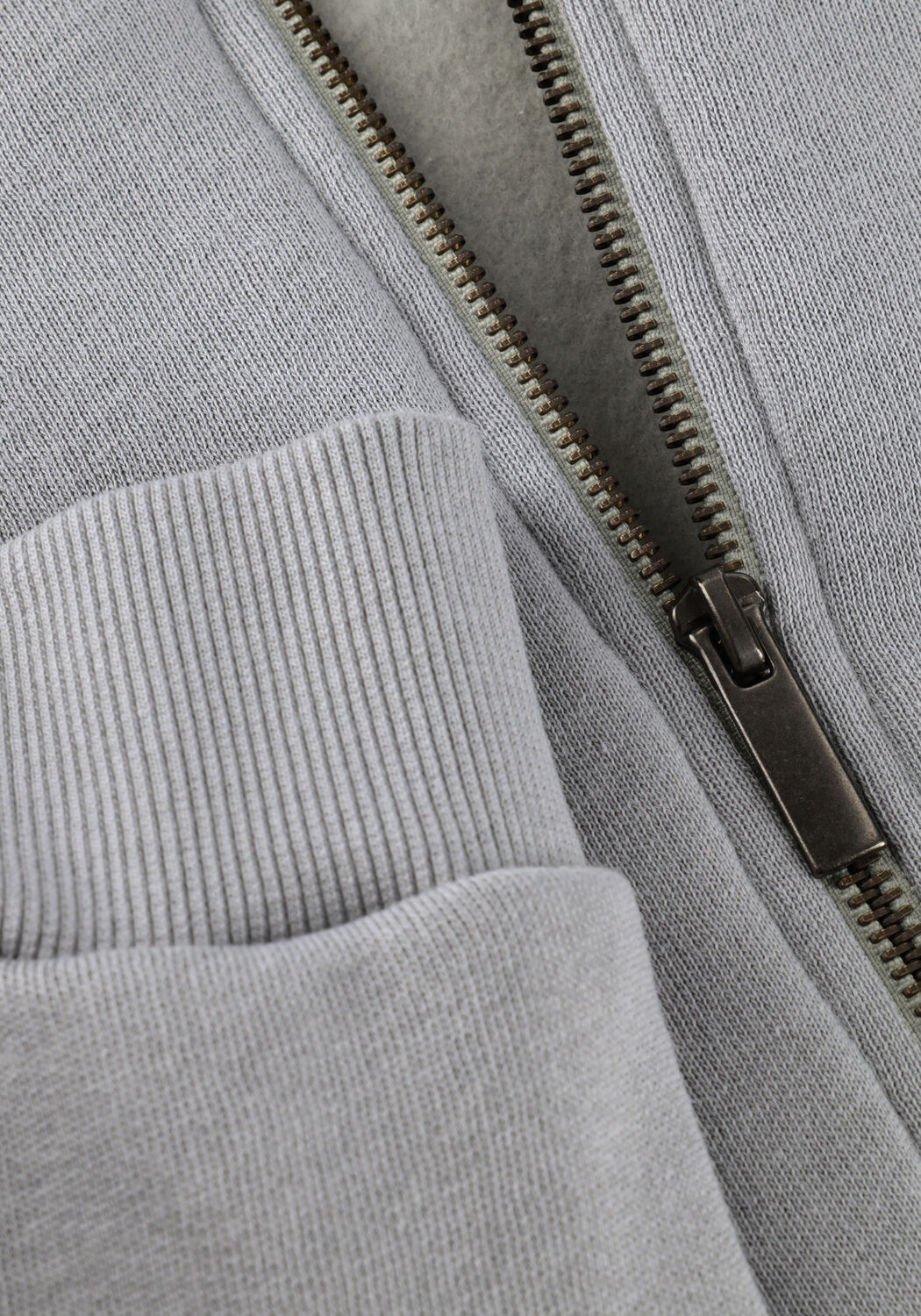 PENN & INK Gilet CARDIGAN PRINT en gris - large