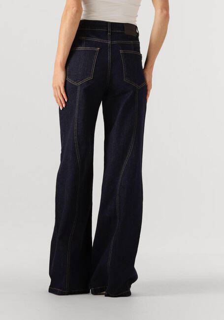 Donkerblauwe CO'COUTURE Wide jeans WILSON WAVE LONG JEANS - large