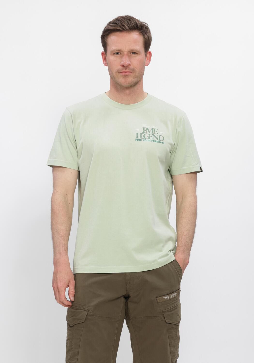 PME LEGEND T-shirt SHORT SLEEVE R-NECK SMALL ART PACKAGE B+T ONLY Menthe - large