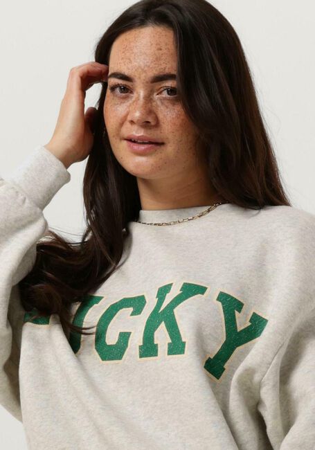 BY-BAR Pull BIBI LUCKY VINTAGE SWEATER Gris clair - large
