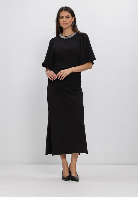 BRUUNS BAZAAR Robe midi ALNUSBBNATHALA TRIM DRESS en noir - large