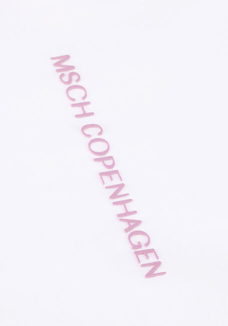MSCH COPENHAGEN T-shirt MSCHTERINA ORGANIC SMALL LOGO TEE en blanc - large