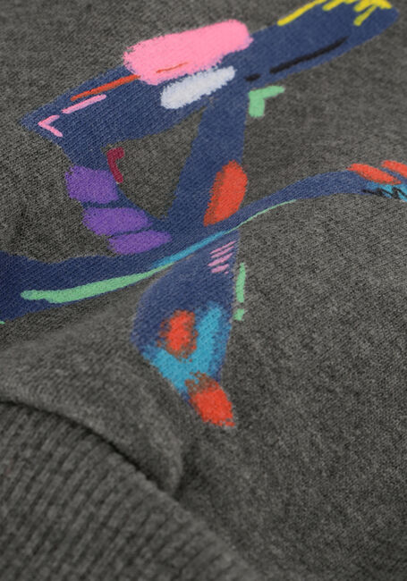 Grijze ALIX MINI Sweater KNITTED MULTICOLOUR SWEATER - large