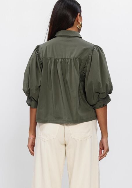 NEO NOIR ETTA POPLIN SHIRT Blouses Vert fonc&eacute; - large