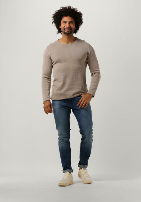 Zand PURE PATH Trui FLAT KNITTED SHIRT WITH SMALL LOGO ON CHEST - large