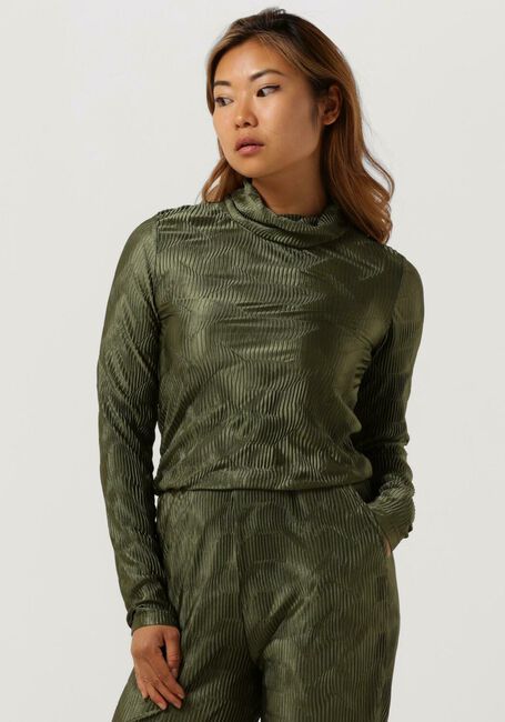 ANOTHER LABEL Longsleeves CHARLOT TOP L/S en vert - large