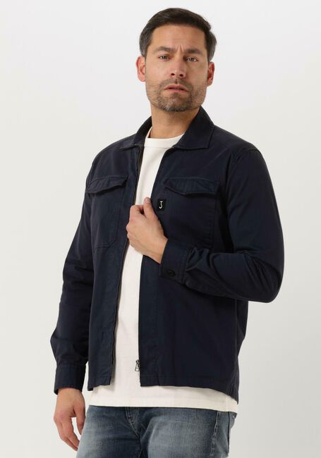 Donkerblauwe BUTCHER OF BLUE Overshirt SURFACE OVERSHIRT - large
