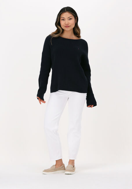 TOMMY HILFIGER Pull HAYANA DETAIL BOAT-NK SWEATERO Bleu foncé - large