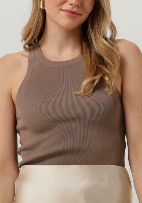 Taupe NEO NOIR Top WILLY KNITTED TOP - large