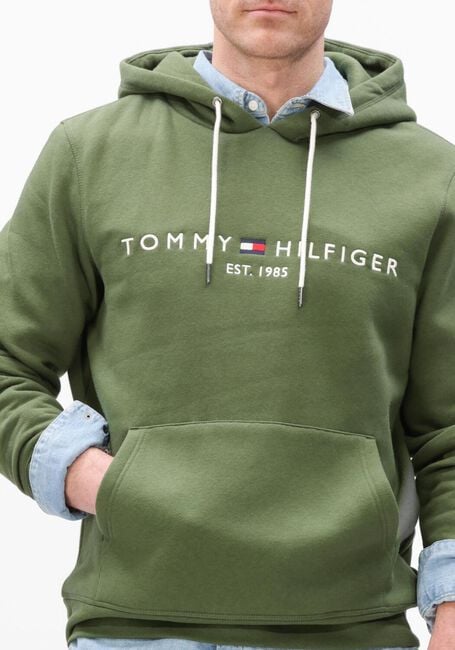 Olijf TOMMY HILFIGER Sweater TOMMY LOGO HOODY - large