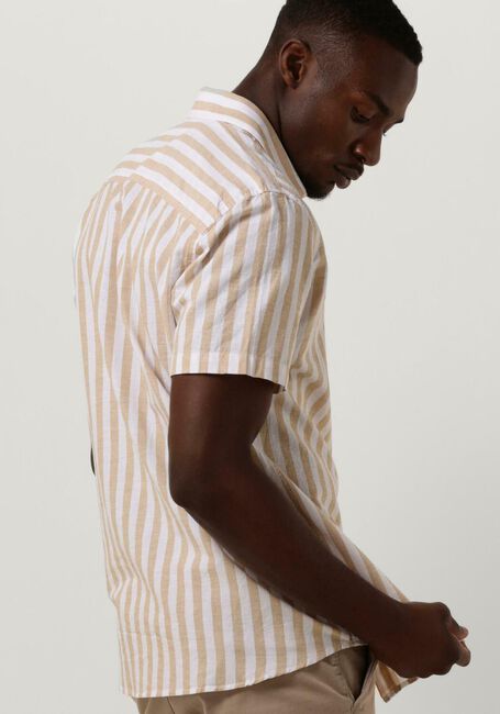 SELECTED MEN Chemise d&eacute;contract&eacute; SLHSLIMNEW-LINEN SHIRTS SS CLASSIC W en camel - large