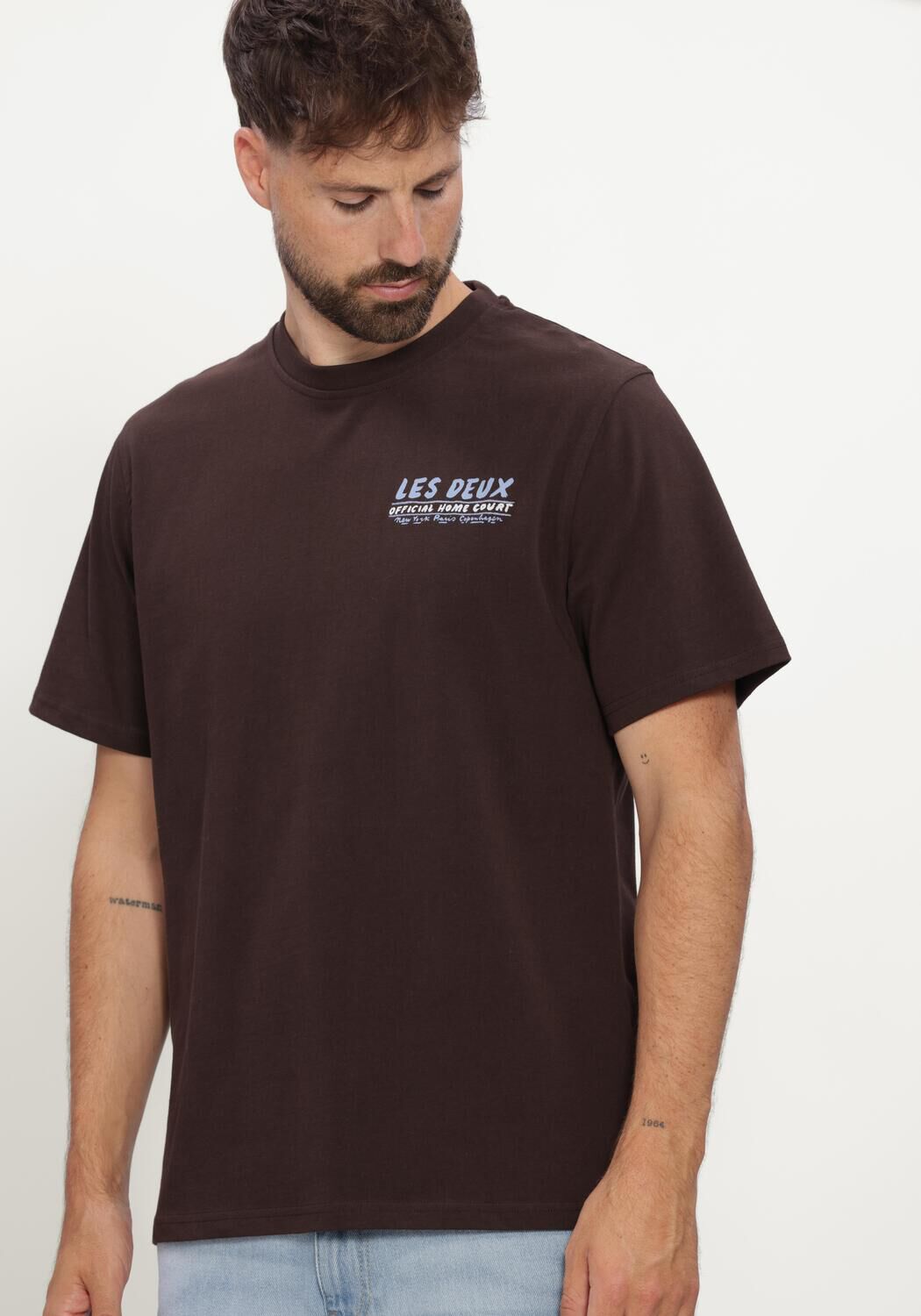 Bruine LES DEUX T-shirt RECORD T-SHIRT - large