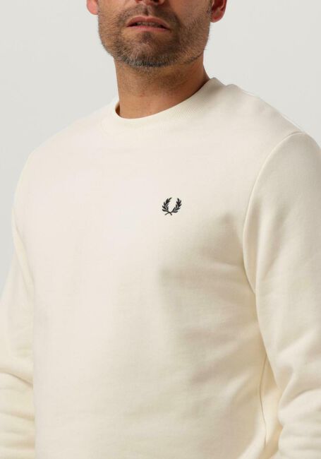 FRED PERRY Pull CREW NECK SWEATSHIRT Écru - large