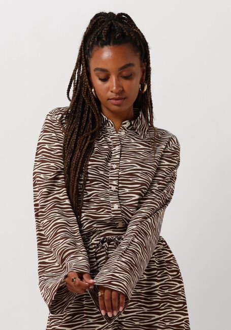 Bruine COLOURFUL REBEL  TIA ZEBRA KIMONO SLEEVE BLOUSE - large