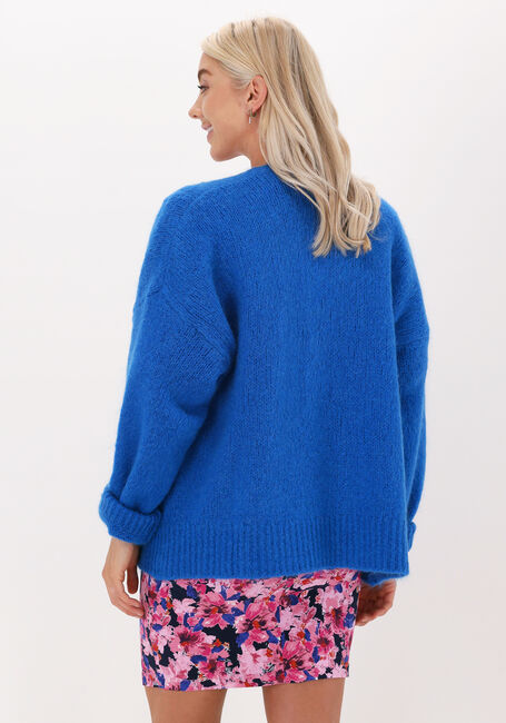 Blauwe BY-BAR Vest MOON CARDIGAN - large