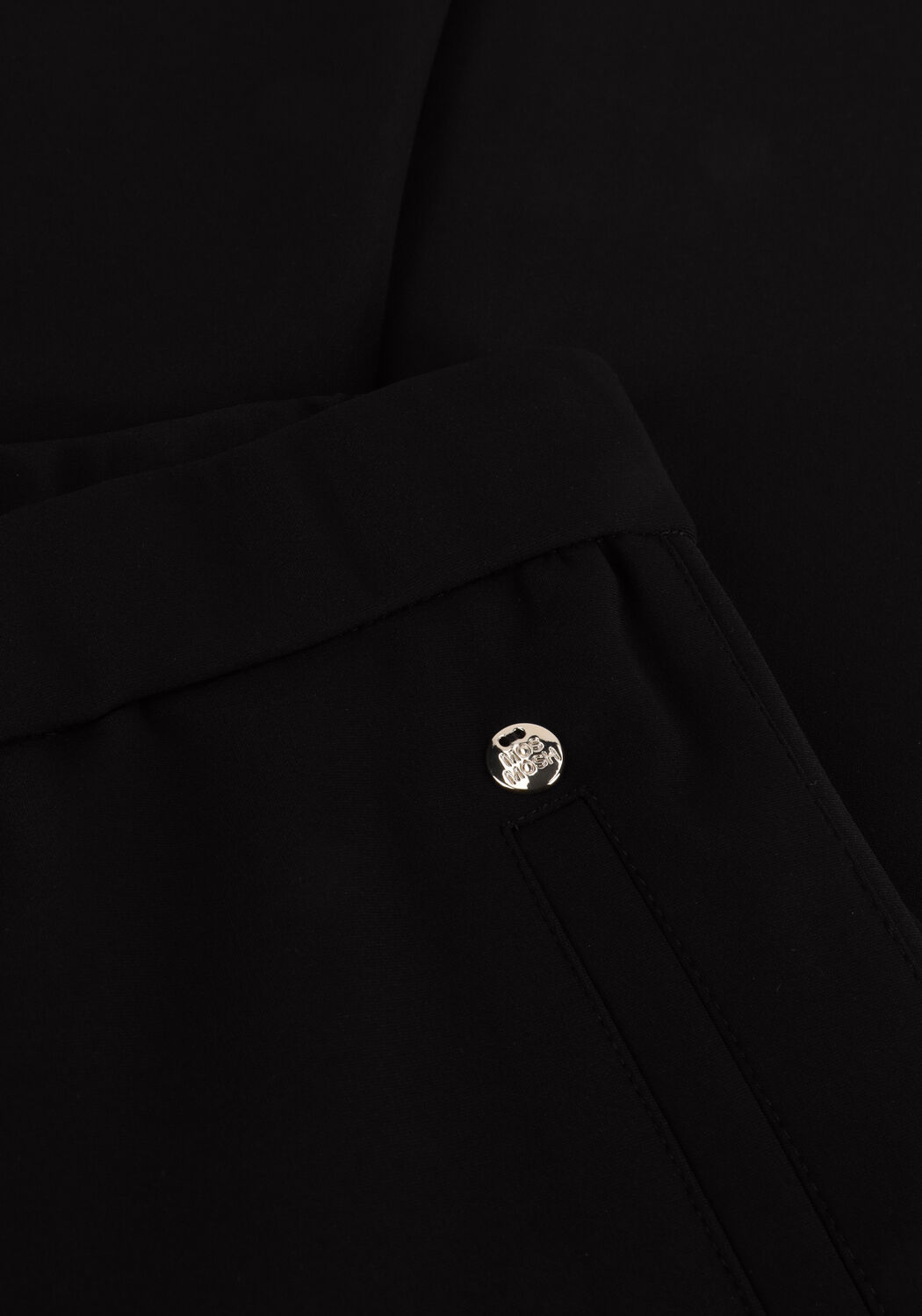 Zwarte MOS MOSH Wijde broek ISLA IZZY PANTS - large