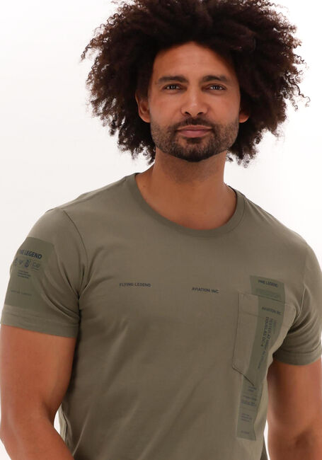 Groene PME LEGEND T-shirt SHORT SLEEVE R-NECK SINGLE JERSEY - large