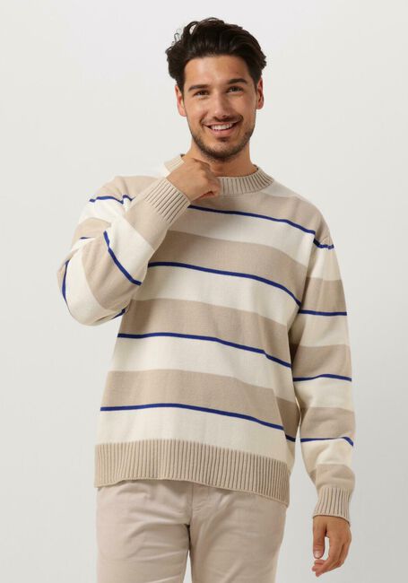 WOODBIRD Pull WBKURT STRIPE CREW Sable - large