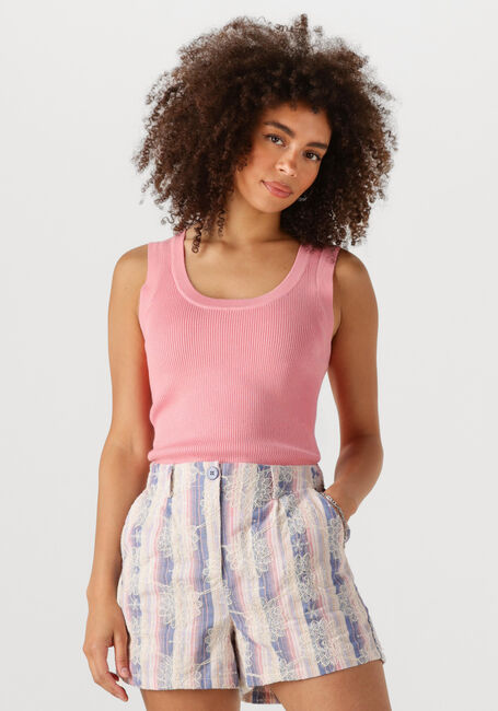 YDENCE Haut KNITTED TOP KEELY en rose - large