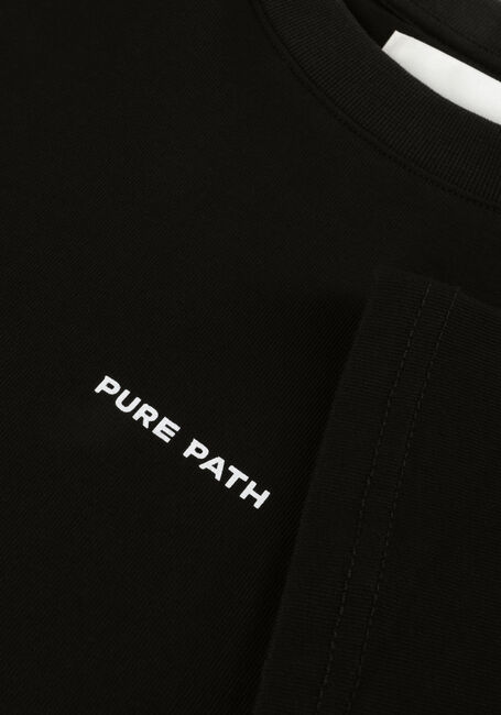 PURE PATH T-shirt TSHIRT WITH FRONT AND BACK PRINT en noir - large