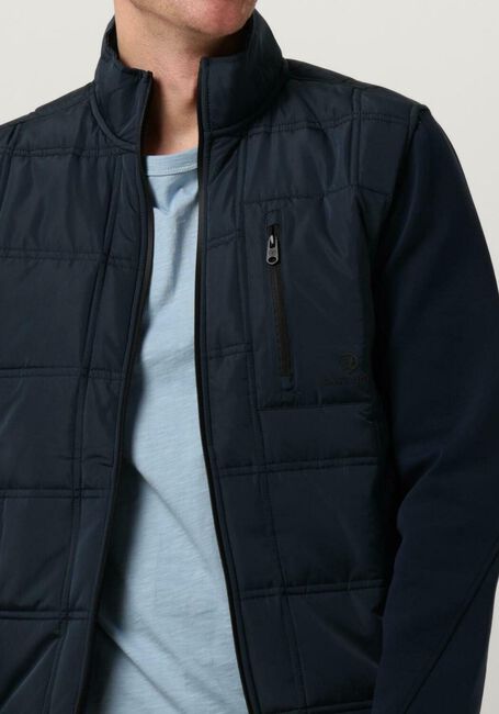 CAST IRON Jack BOMBER JACKET COTTON POLAR FLEECE Bleu foncé - large
