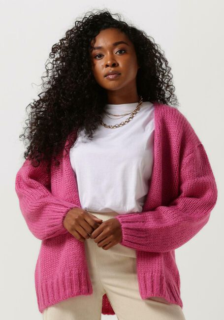 SELECTED FEMME Gilet SUANNE LS KNIT CARDIGAN en rose - large