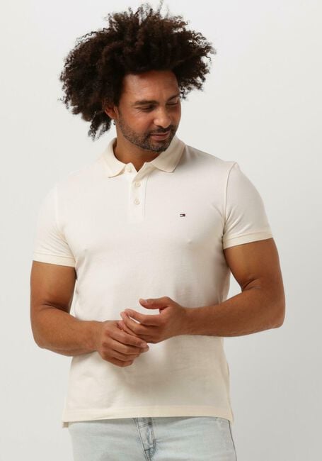 TOMMY HILFIGER Polo PRETWIST MOULINE SLIM FIT POLO en beige - large