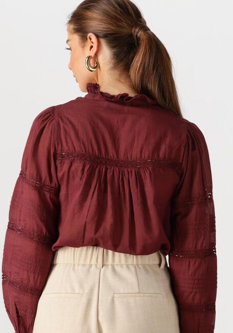 Bordeaux NEO NOIR  LYLA S VOILE BLOUSE - large