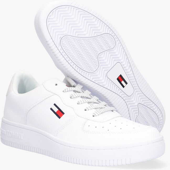 Witte TOMMY HILFIGER Lage sneakers REFLECTIVE CUPSOLE - large