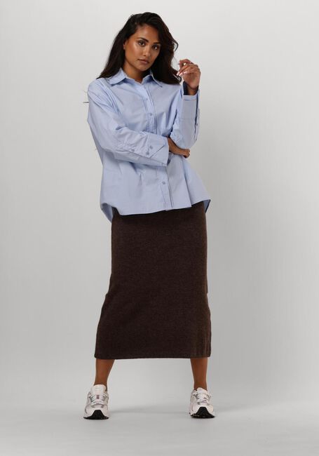 Lichtblauwe NEO NOIR  HESTHER POPLIN SHIRT - large