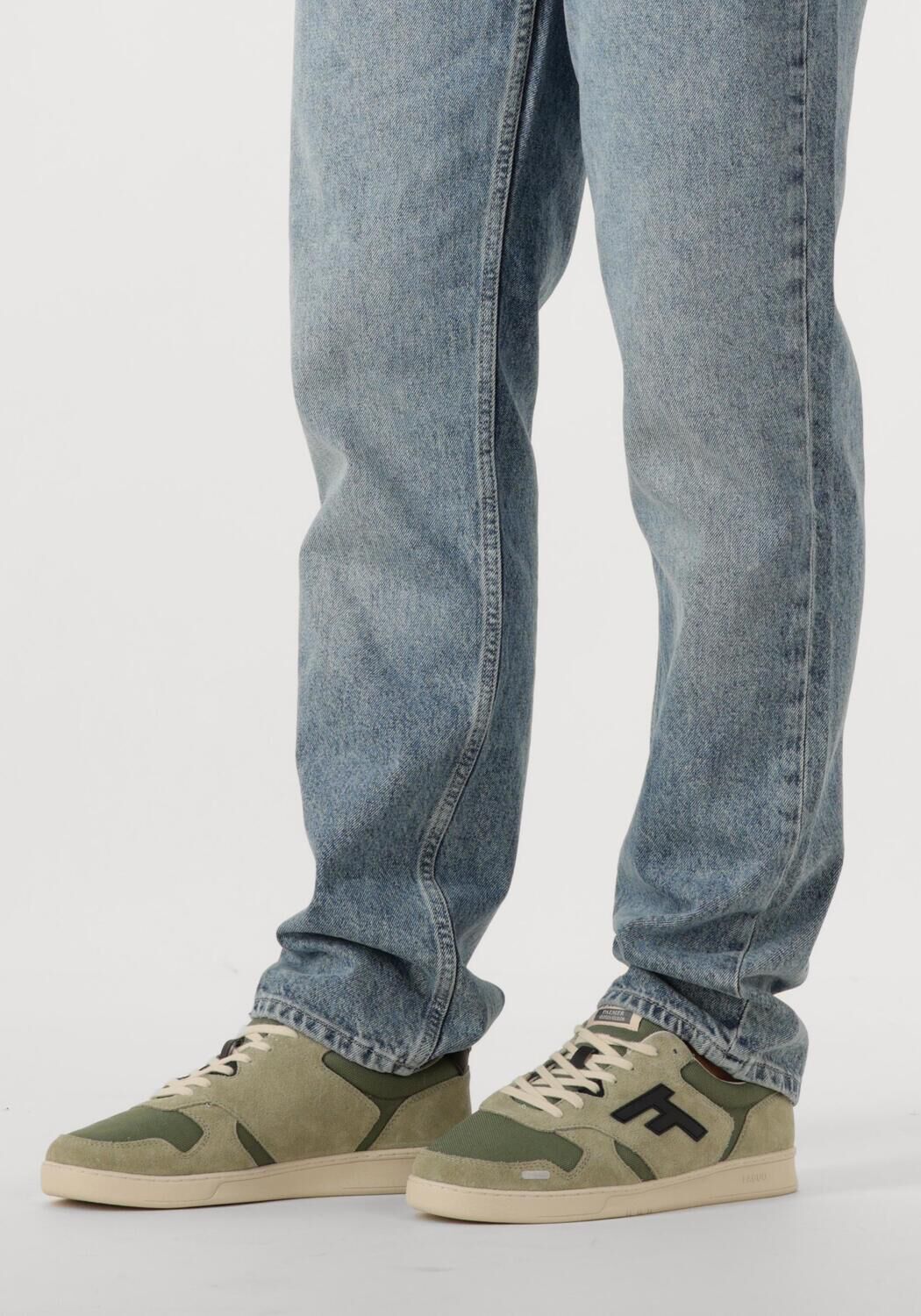 Groene FAGUO Sneakers PALMER LEATHER - large